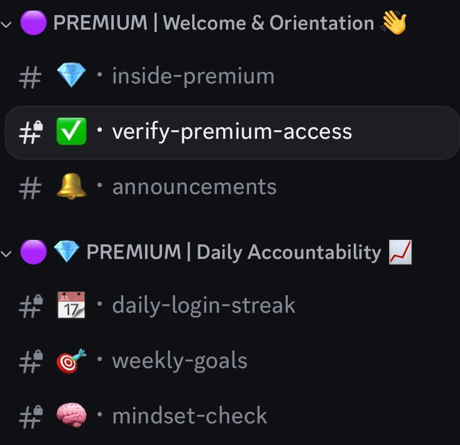 Premium Discord Access (Monthly)